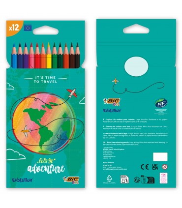 SET DE CRAYONS DE COULEURS BIC® Kids Evolution® - 1608