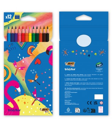 SET DE CRAYONS DE COULEURS BIC® Kids Evolution® - 1608